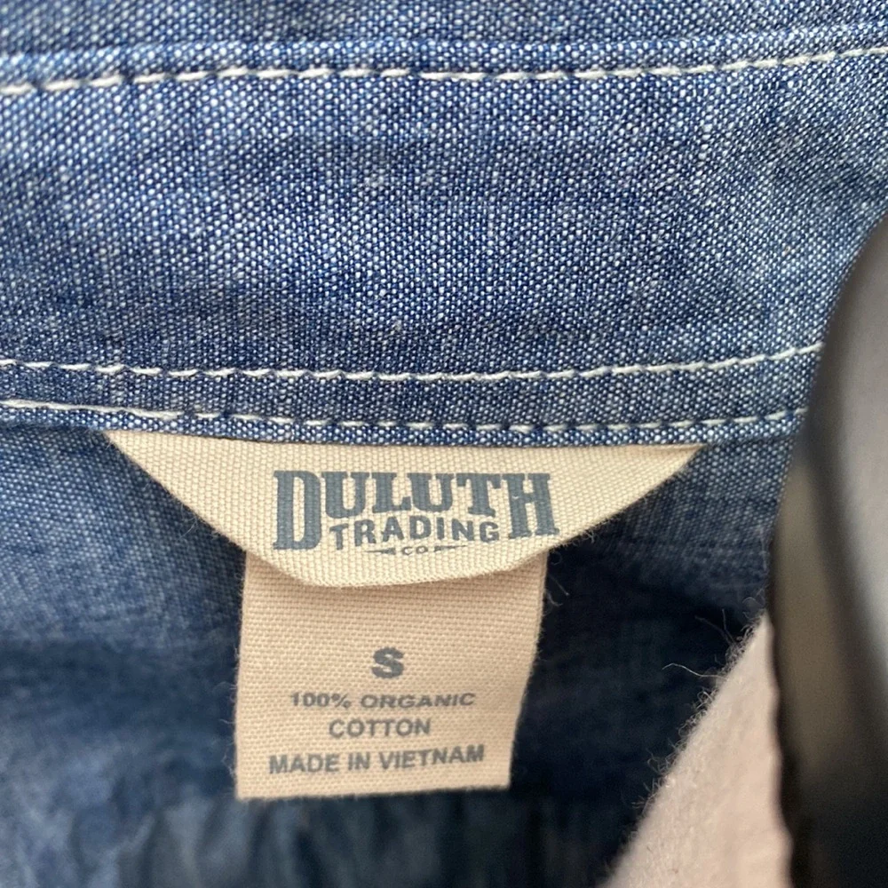 Duluth Trading Co Chambray Dress - Picture 8 of 10